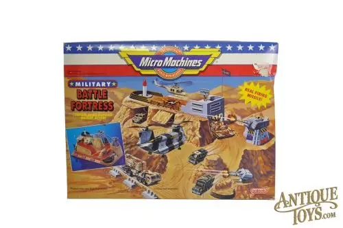 Galoob Micro Machines No. 7006 Military Battle Fortress Playset Sealed in Box for Sale