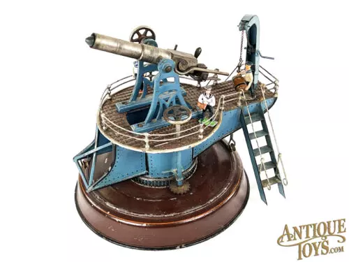 Marklin/Gebrüder Maerklin Tin & Brass Medium #8047 Coastal Gun <FONT COLOR="ff000 ">*SOLD*</font>