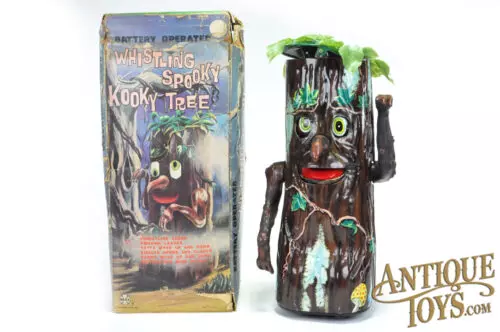Marx Tin Lithographed Battery Operated Whistling Spooky Kooky Tree Boxed <FONT COLOR="ff000 ">*SOLD*</font>