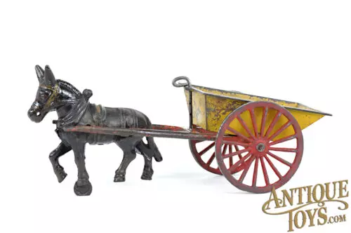 Hubley Cast Iron No. 660  Dump Cart 10.5" for Sale