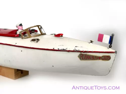 JEP Le jouet de Paris Red/White Ruban Bleu Speedboat Large 20"