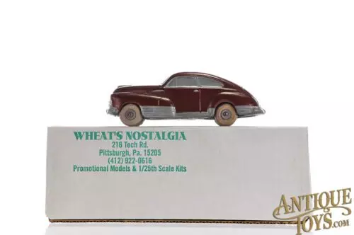 National Products Wheat's Nostalgia 1947 Chevy Fleetline 2 Dr. in Maroon Boxed Dealer Promo Car for Sale